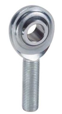 #10-32 PLATED STEEL ROD END, SPHERICAL, MALE (HEIM)